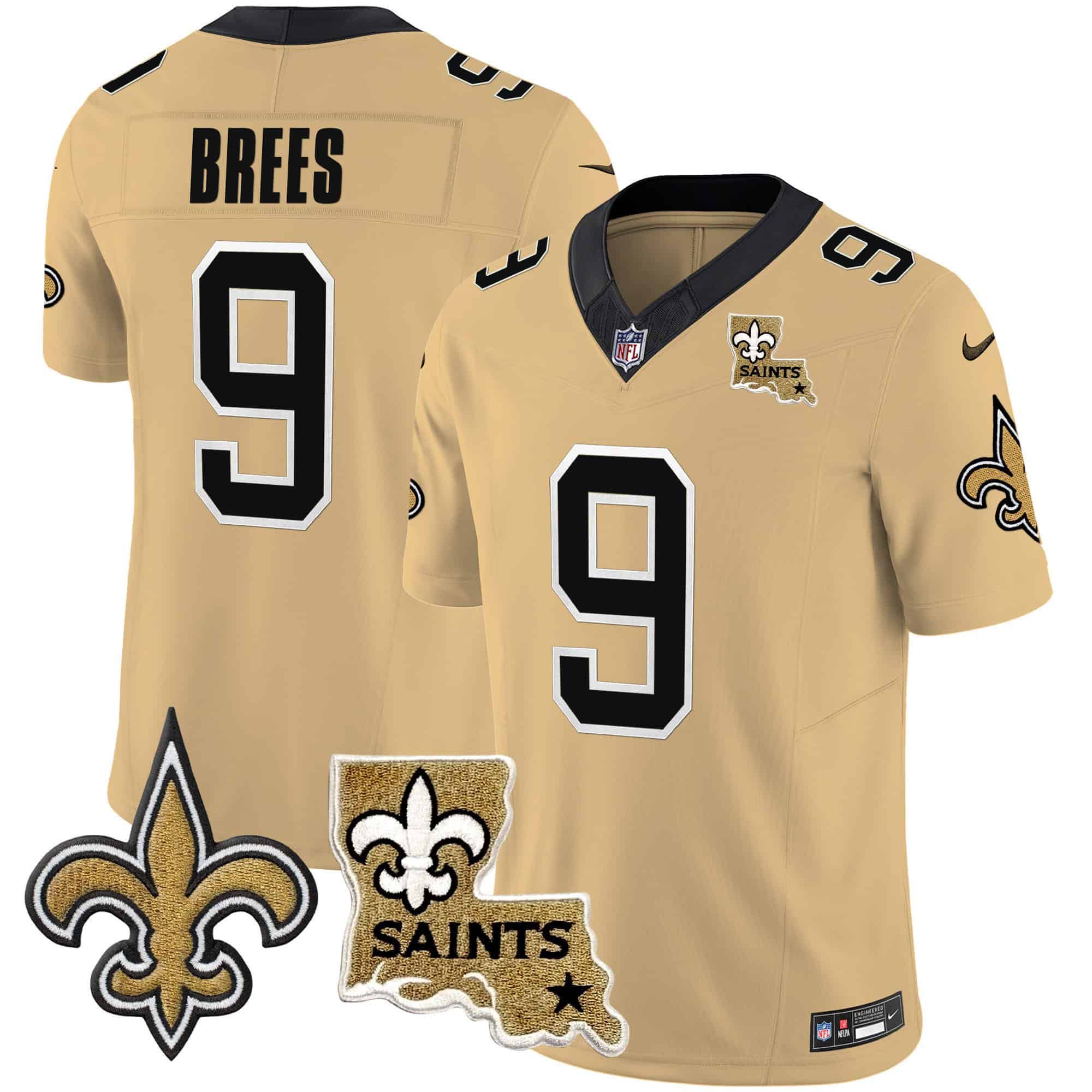 Men New Orleans Saints #9 Brees Yellow 2024 Nike Vapor Limited NFL Jersey->indianapolis colts->NFL Jersey